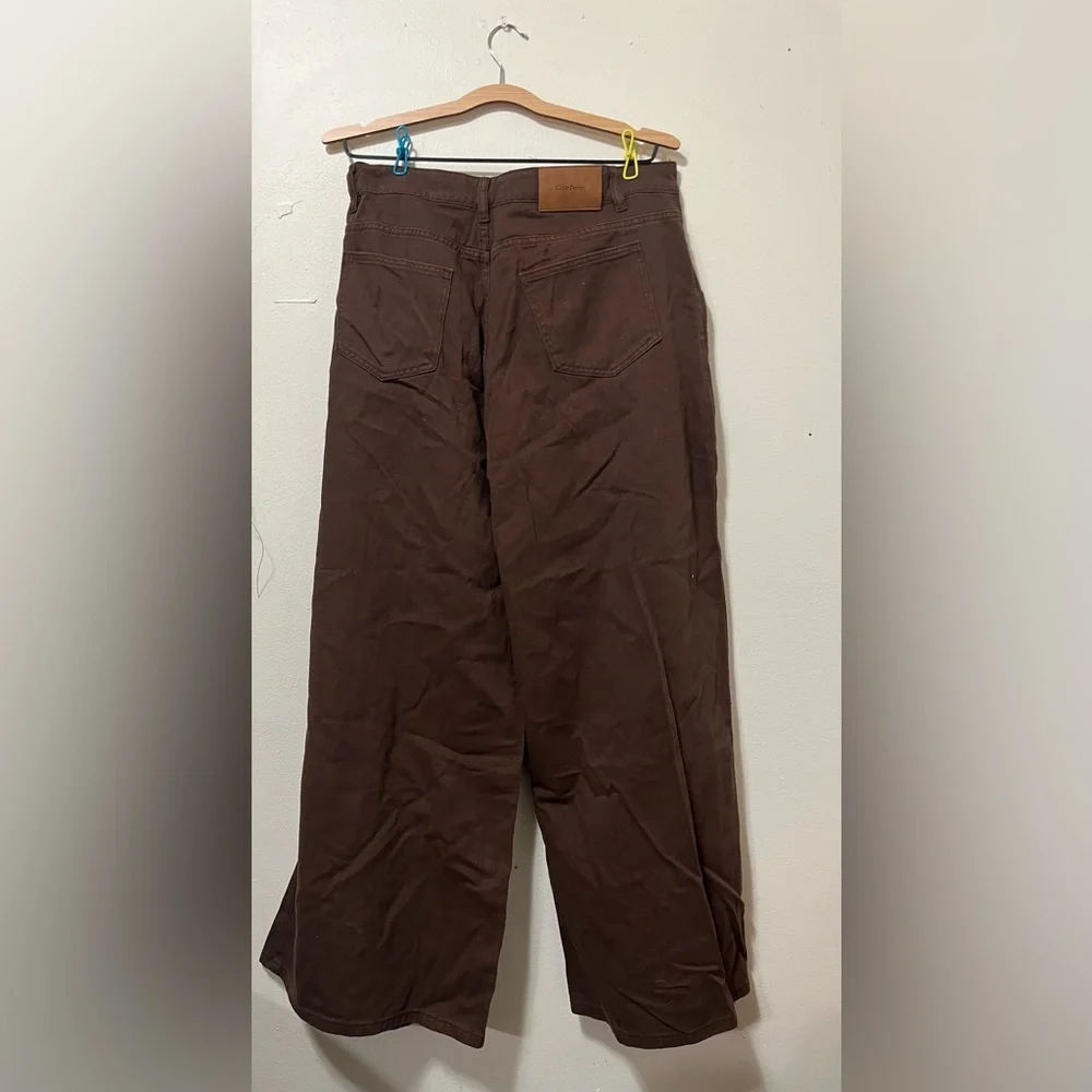 Cider Women's Dark Brown Wide Leg Pants - Picture 3 of 4